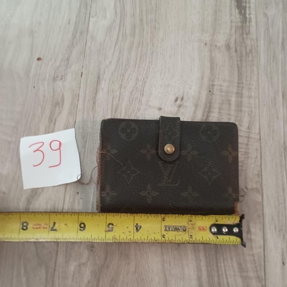 Louis Vuitton French Kiss Damier Ebene Wallet Brown Coated Canvas - Picture 14 of 15